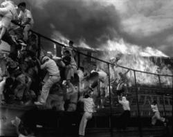 中日球場燃える